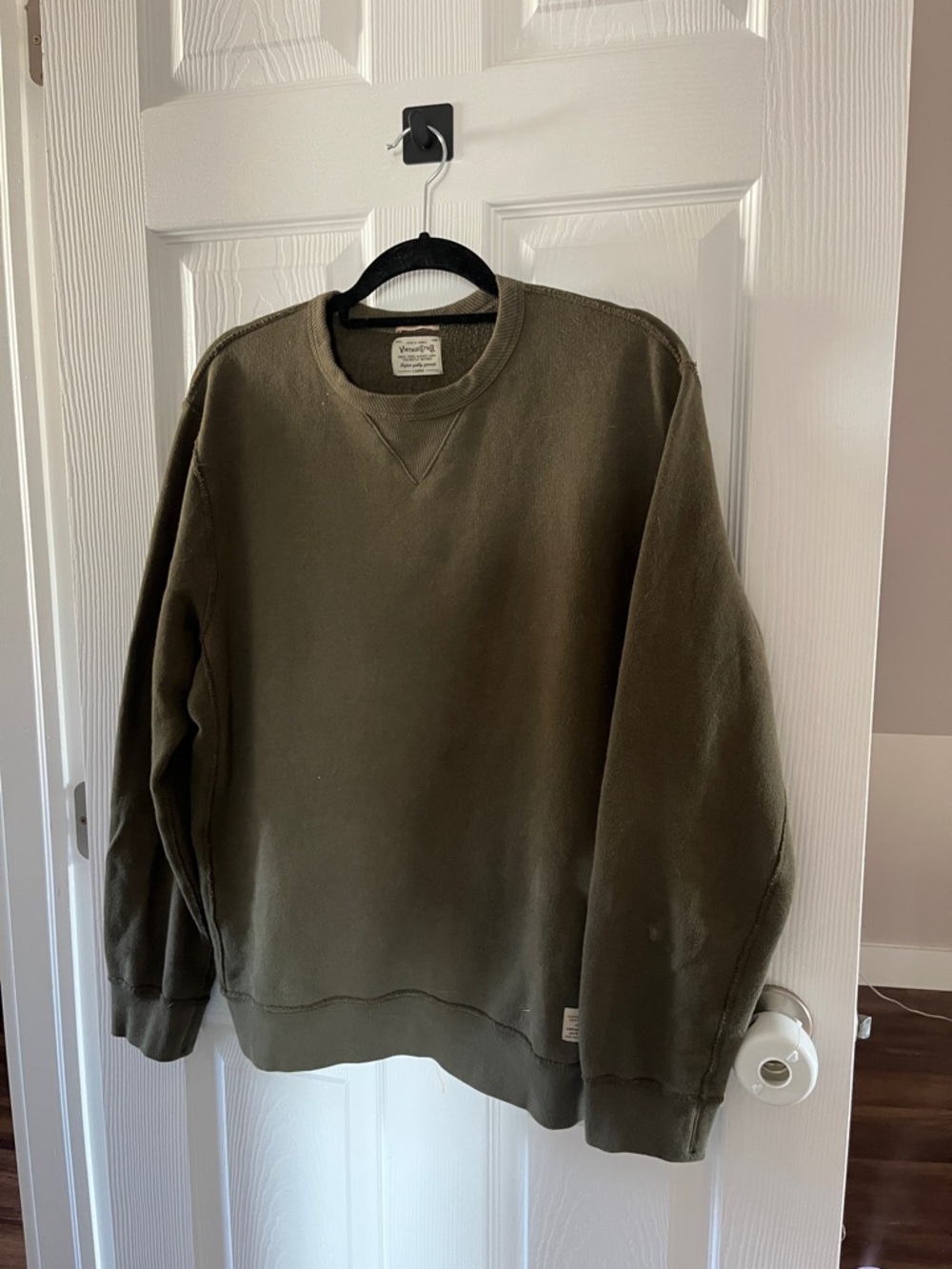 Jack and Jones Olive Green Crewneck Sweater